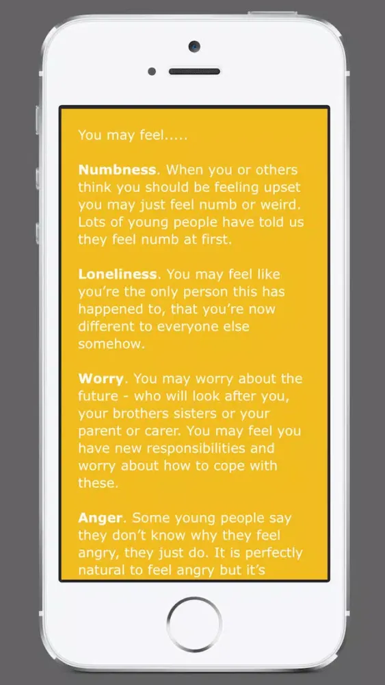 Grief: Support for Young People 스크린샷