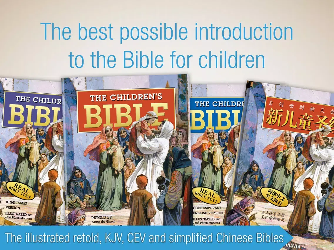 Children Bible Premium – The illustrated retold, KJV, CEV and simplified Chinese Bibles iPad 應用截圖