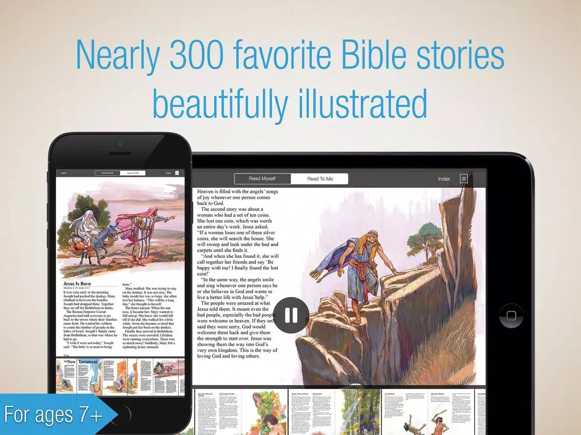 Children Bible Premium – The illustrated retold, KJV, CEV and simplified Chinese Bibles iPad 應用截圖