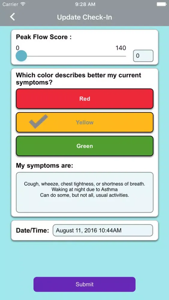 Ảnh chụp màn hình của My Asthma Pal