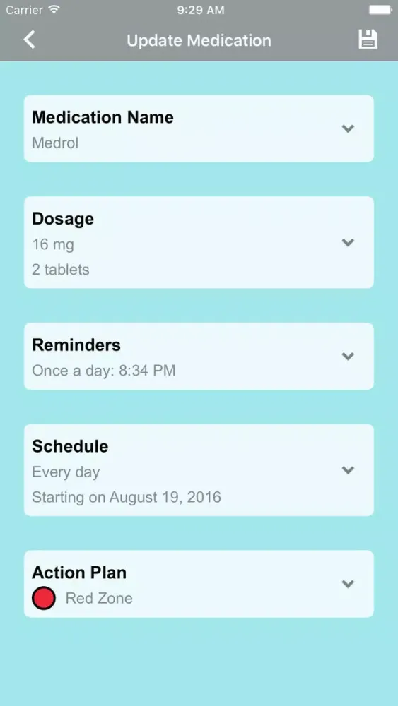 Ảnh chụp màn hình của My Asthma Pal