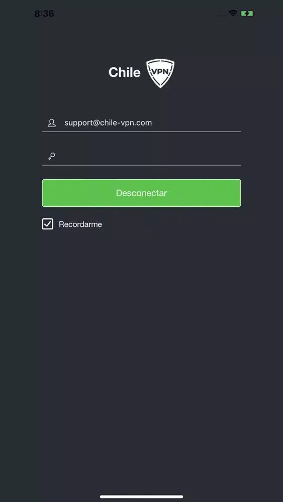 Screenshot di ChileVPN