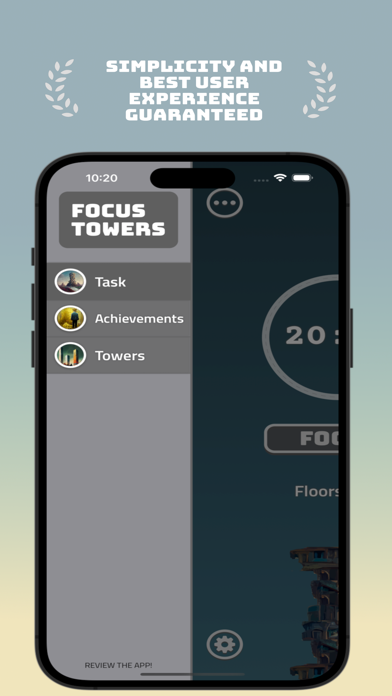 Capturas de tela do Refocus: Unhook Tower Builder
