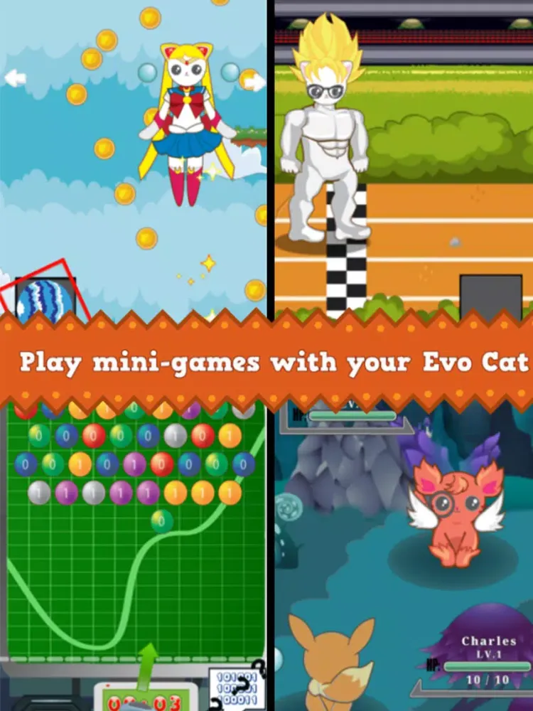 Evo Cat Simulator Virtual Pet iPad  स्क्रीनशॉट