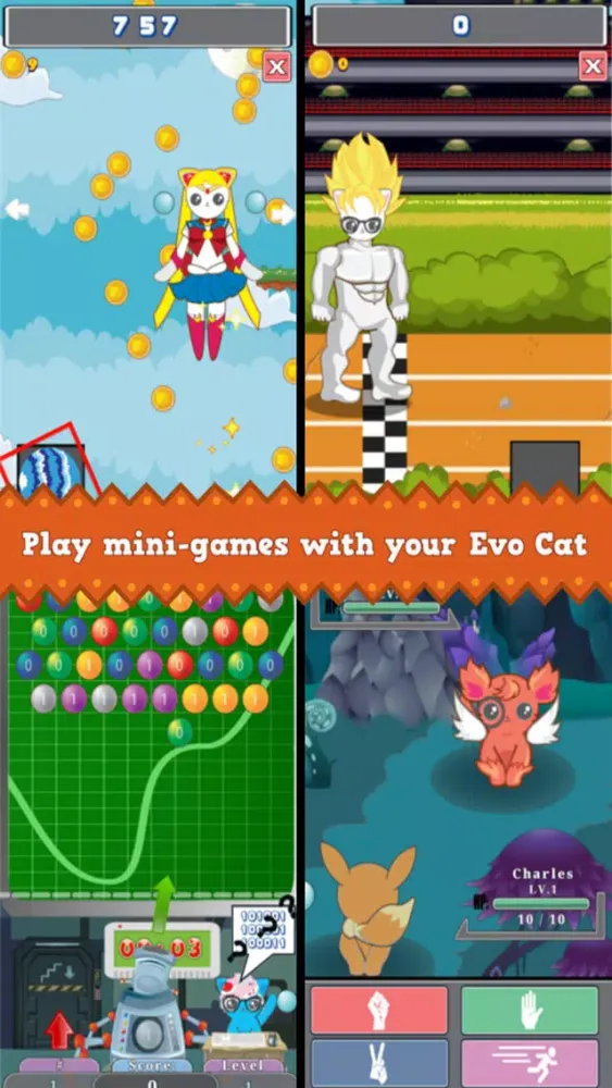 Evo Cat Simulator Virtual Pet स्क्रीनशॉट