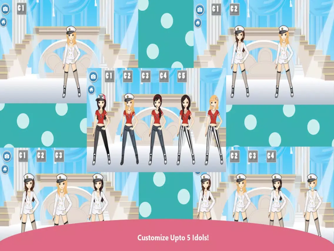 Capturas de tela do KPop Girls Dress Up iPad 