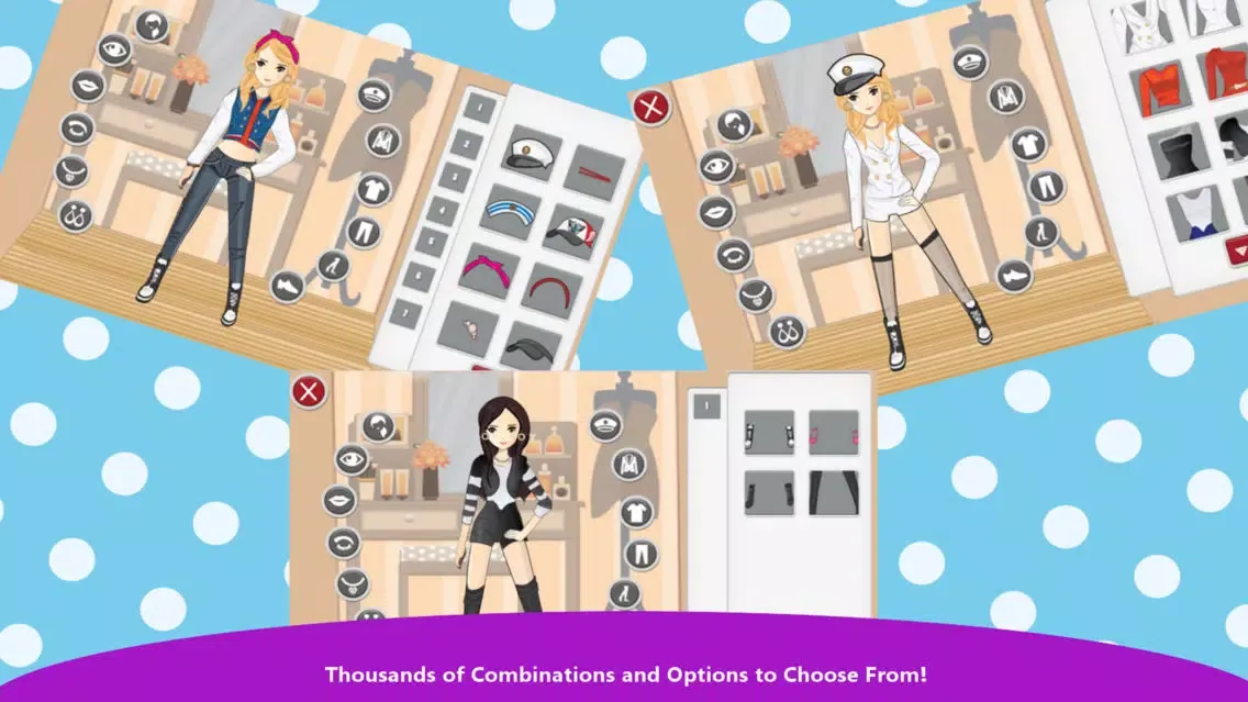 Capturas de tela do KPop Girls Dress Up
