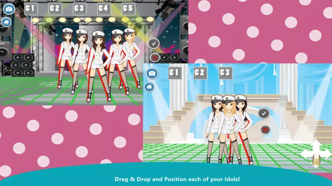 Capturas de tela do KPop Girls Dress Up