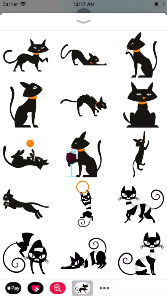 ภาพหน้าจอของ Catpack Stickers