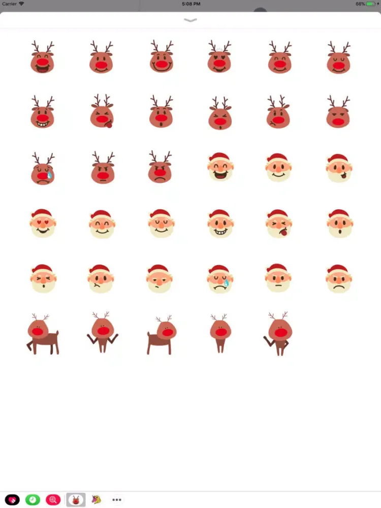 Скриншоты Christmasmoji Sticker Pack iPad 