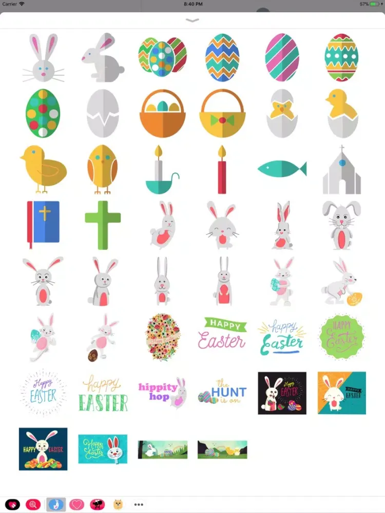 The Easter Sticker Pack iPad  Ekran Görüntüleri
