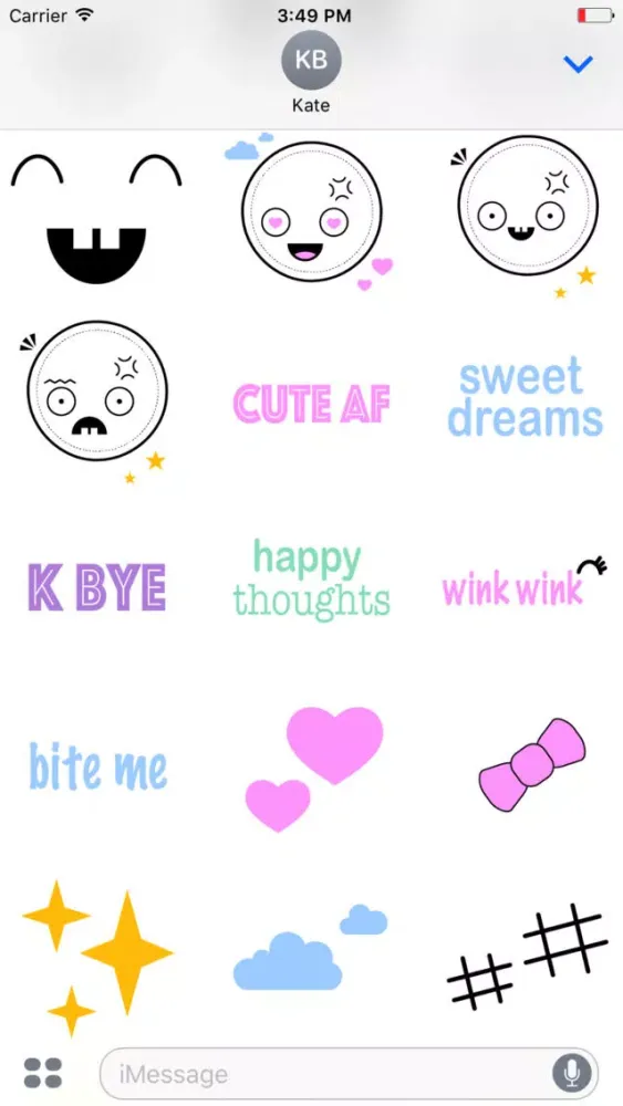 Super Kawaii Stickers应用截图
