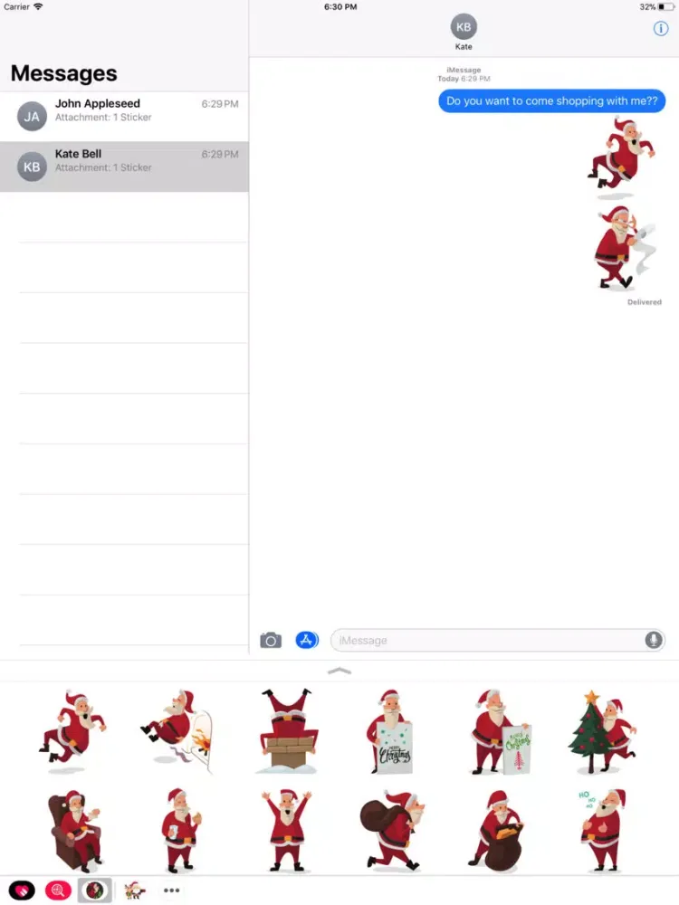 Capturas de tela do Santa Pack iPad 