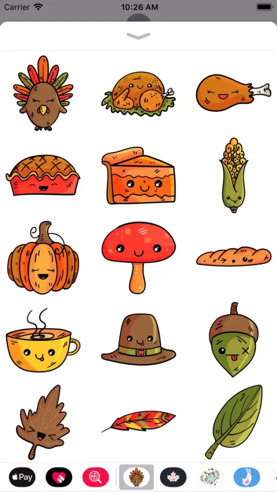 Ảnh chụp màn hình của Thanksgiving Stickers & Emoji
