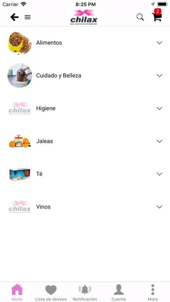 Capturas de tela do Chillax App