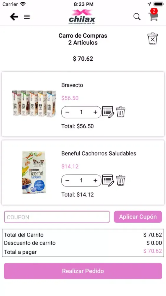 Capturas de tela do Chillax App