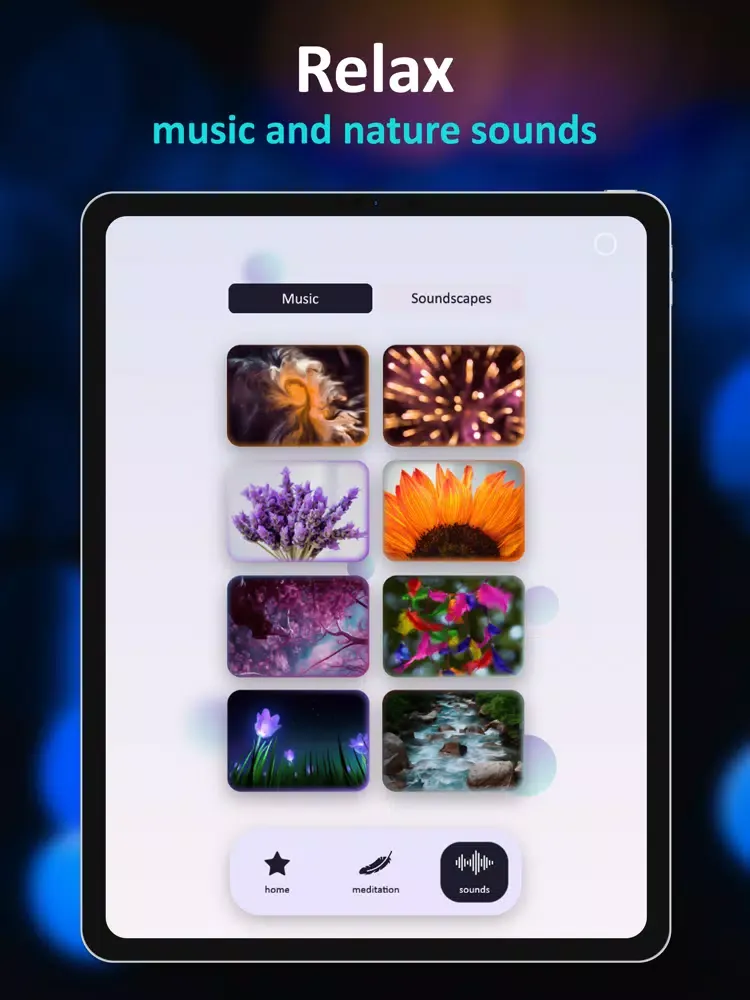 ภาพหน้าจอของ Lyght - Guided Meditation iPad 