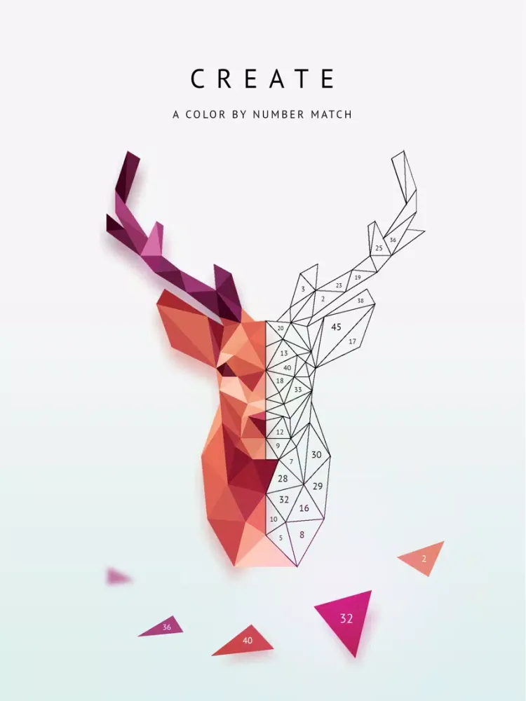 Poly Artbook - puzzle game iPad  스크린샷