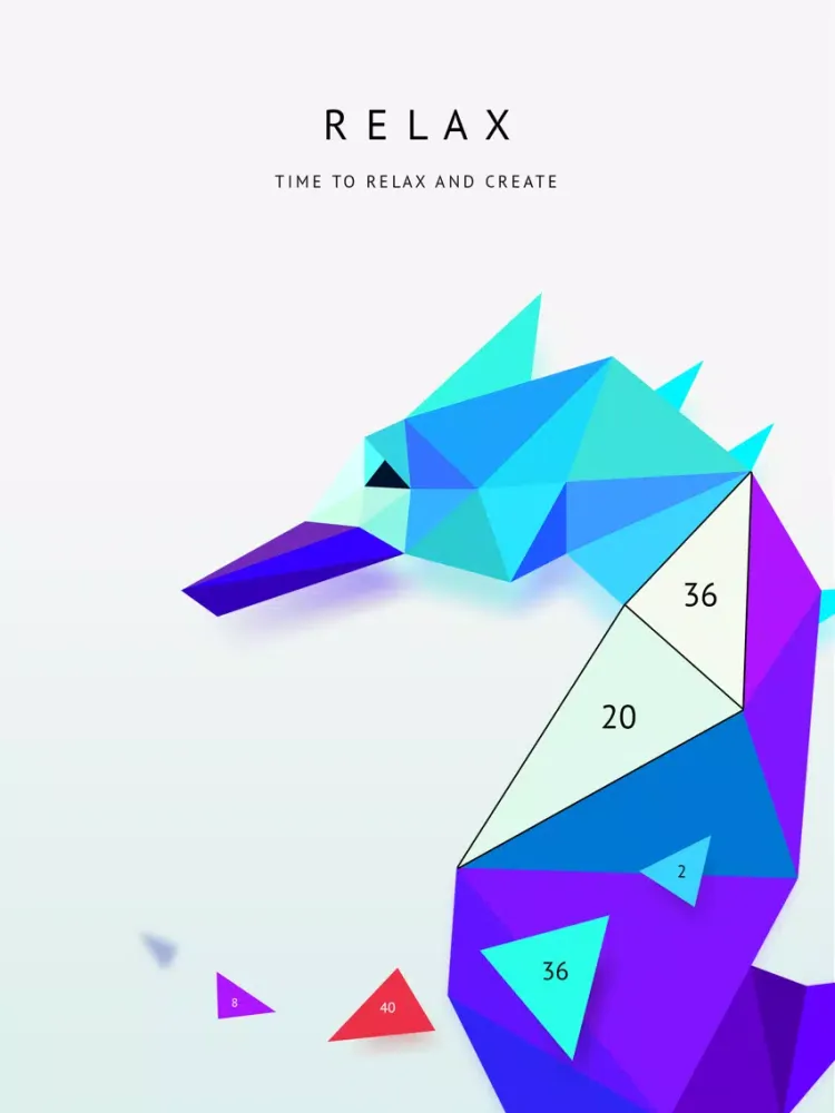 Poly Artbook - puzzle game iPad  스크린샷