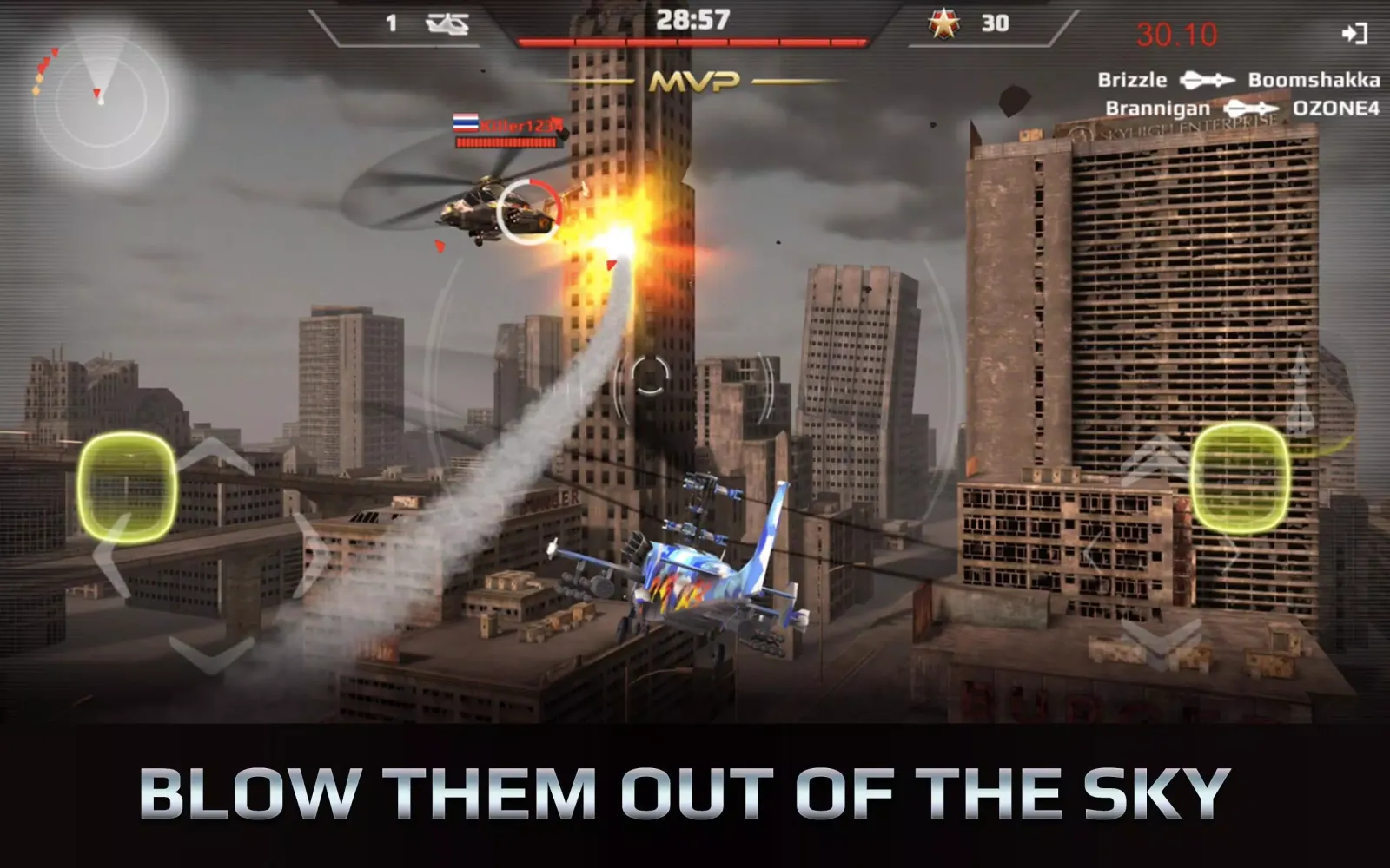 Tangkapan skrin Battle Copters