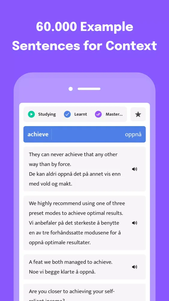 Most Common Arabic Words Screenshots