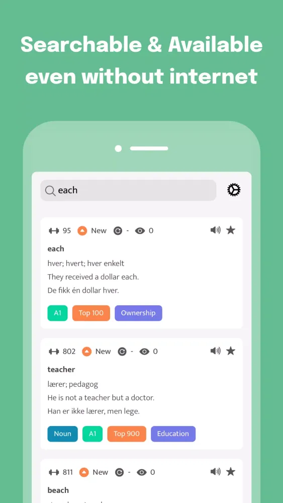 Most Common Arabic Words Screenshots