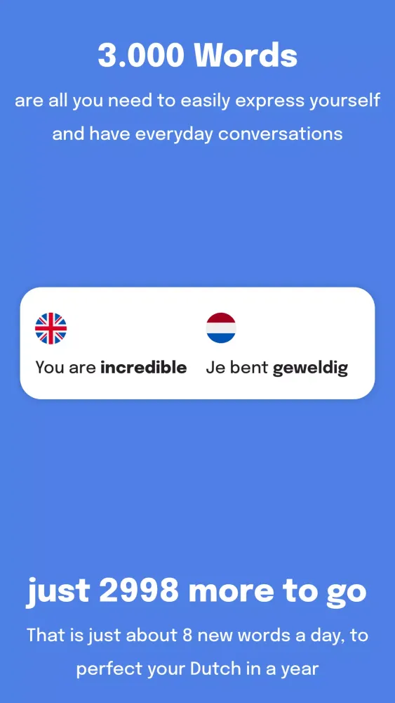 Captures d'écran de 3000 Most Common Dutch Words