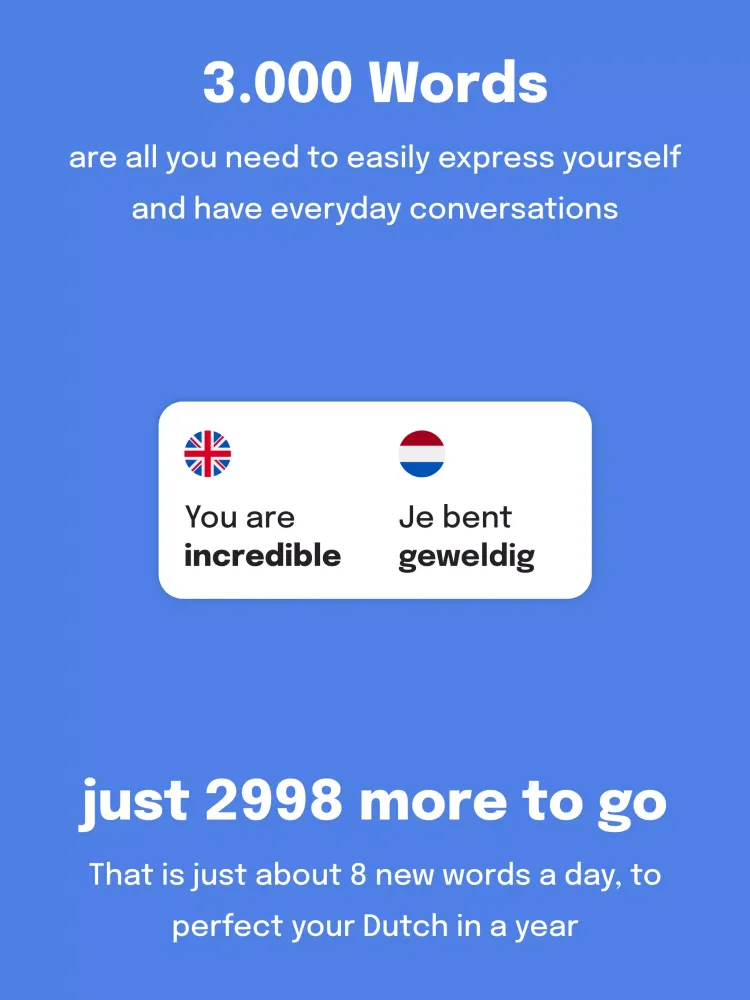 Captures d'écran de 3000 Most Common Dutch Words