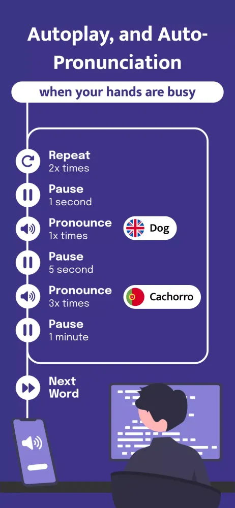 Most Common Portuguese Words Screenshots