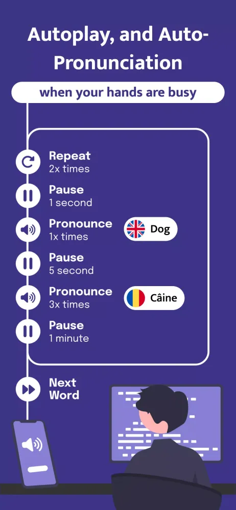 Most Common Romanian Words スクリーンショット