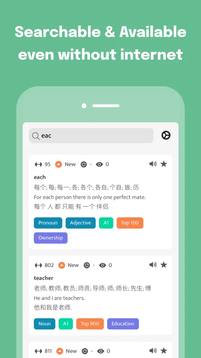 Most Common Chinese Words Screenshots