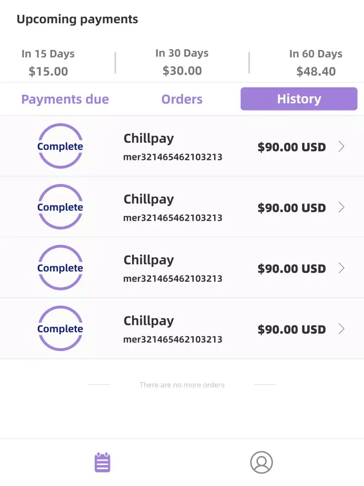 Captures d'écran de Chillpay - Buy now. Pay later. iPad 