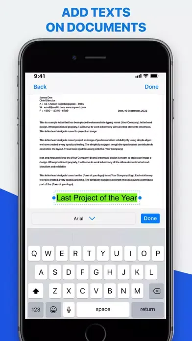 ภาพหน้าจอของ A-Scanner : PDF Scanner App