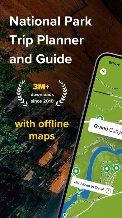 Capturas de tela do Chimani: National Parks Guide