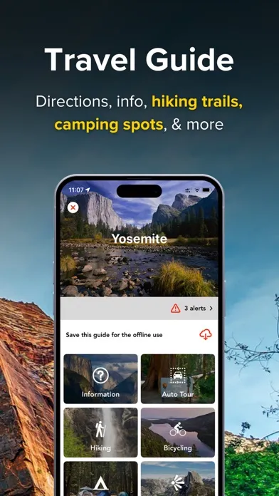 Capturas de tela do Chimani: National Parks Guide