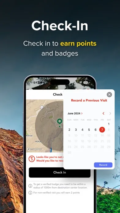 Capturas de tela do Chimani: National Parks Guide