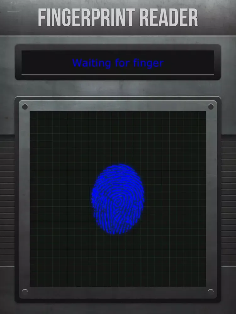 ภาพหน้าจอของ Fingerprint Reader iPad 
