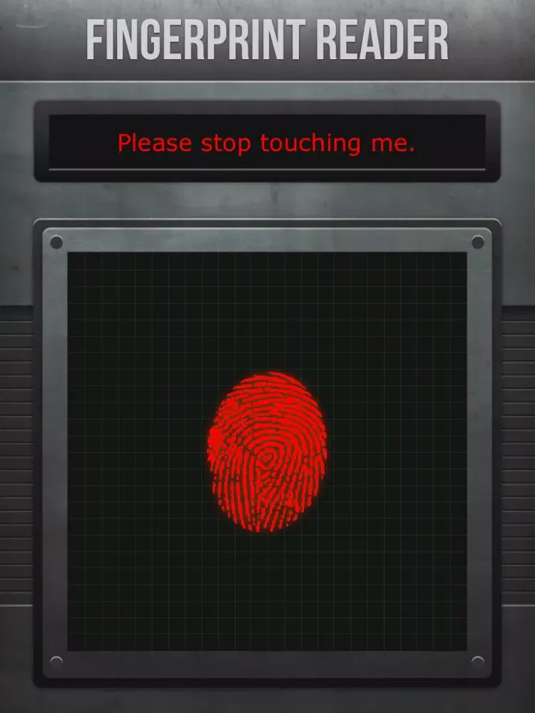 ภาพหน้าจอของ Fingerprint Reader iPad 
