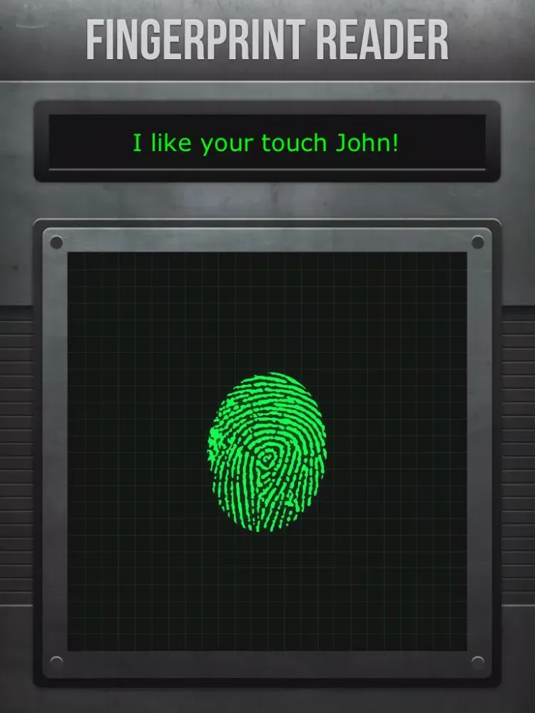 ภาพหน้าจอของ Fingerprint Reader iPad 