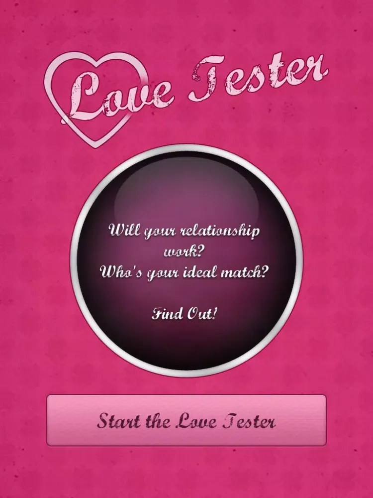 Tangkapan skrin Love Tester! iPad 