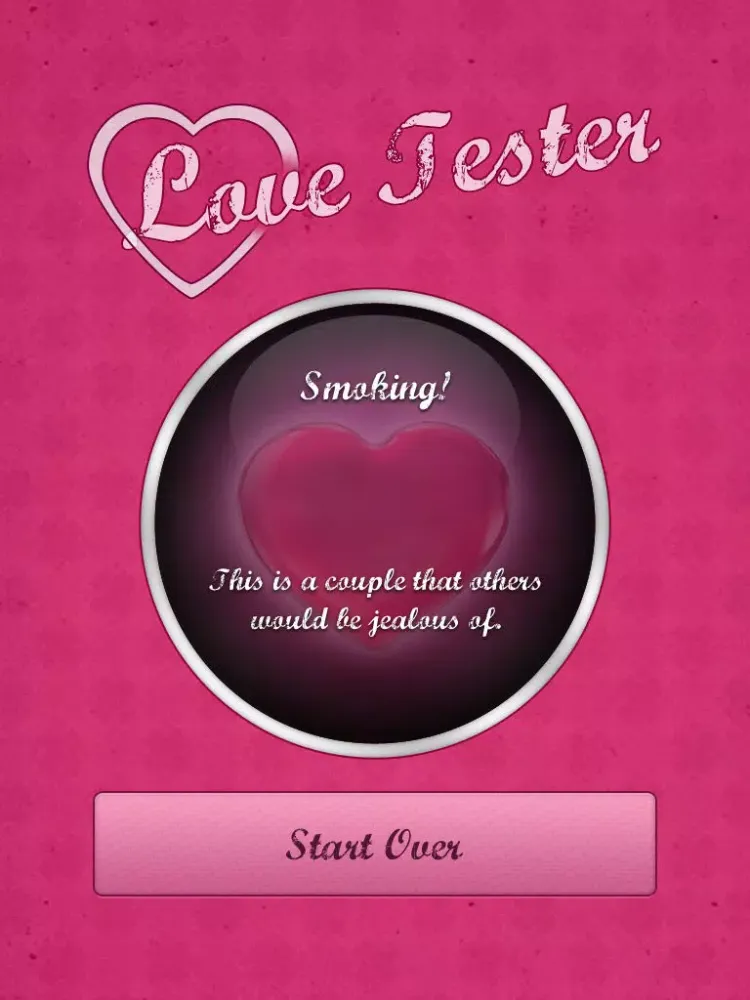 Tangkapan skrin Love Tester! iPad 