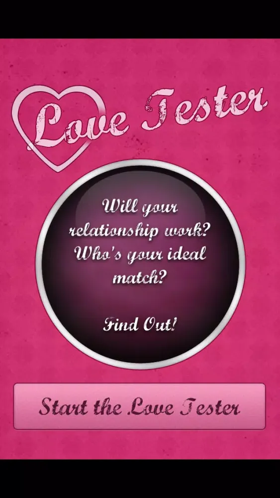 Tangkapan skrin Love Tester!