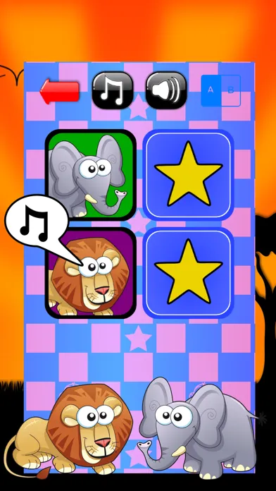 Tangkapan layar Baby Memory Genius - Funny Savanna Animals