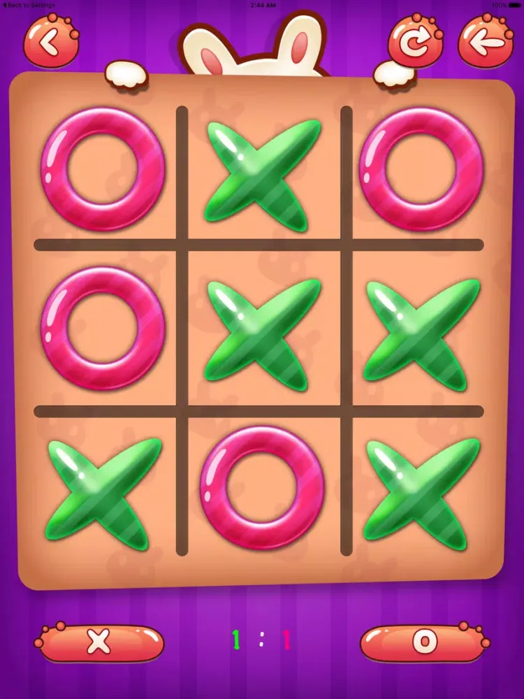 Tangkapan layar Funny Tic Tac Toe iPad 
