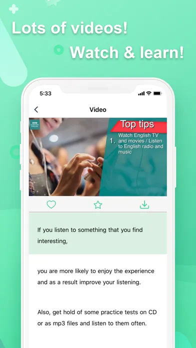 Tangkapan layar VDO English HD