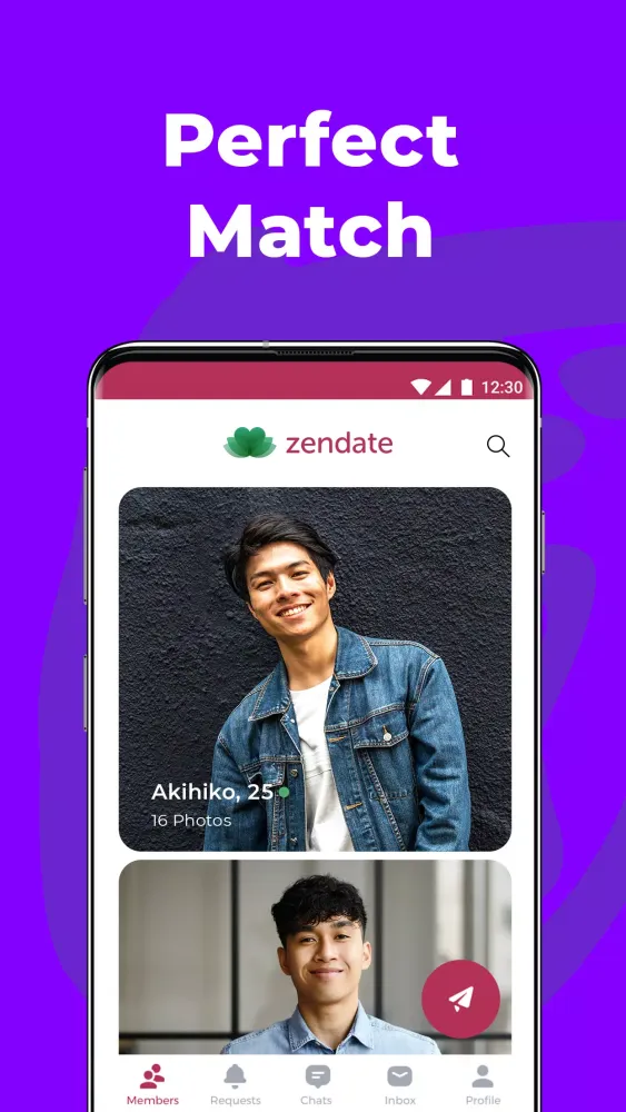 Tangkapan layar ZenDate