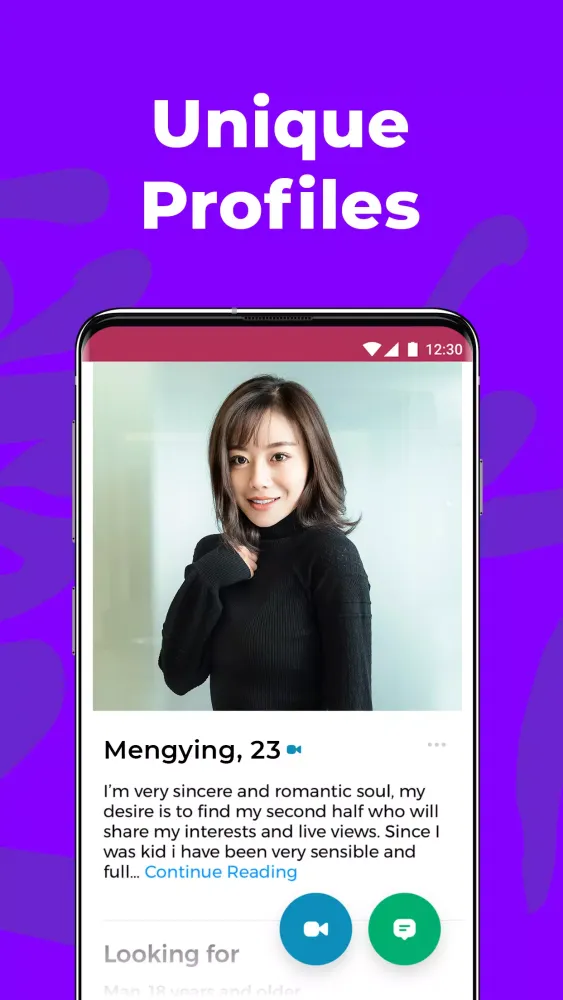 Tangkapan layar ZenDate