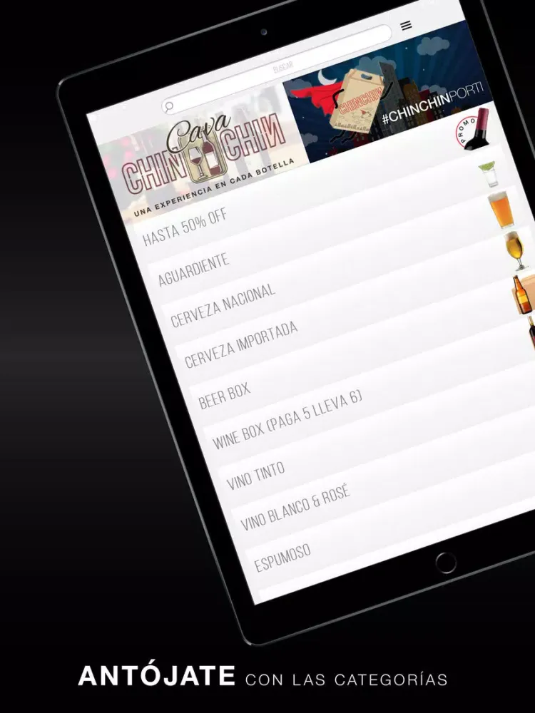 Tangkapan layar ChinChin iPad 