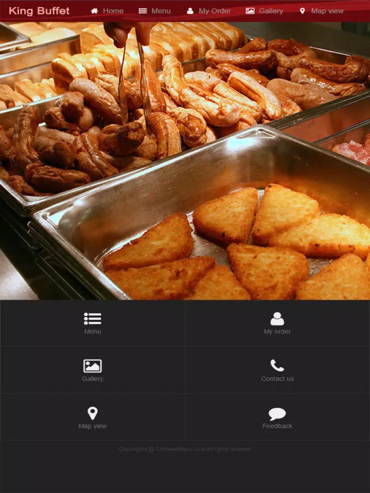 Tangkapan layar King Buffet iPad 