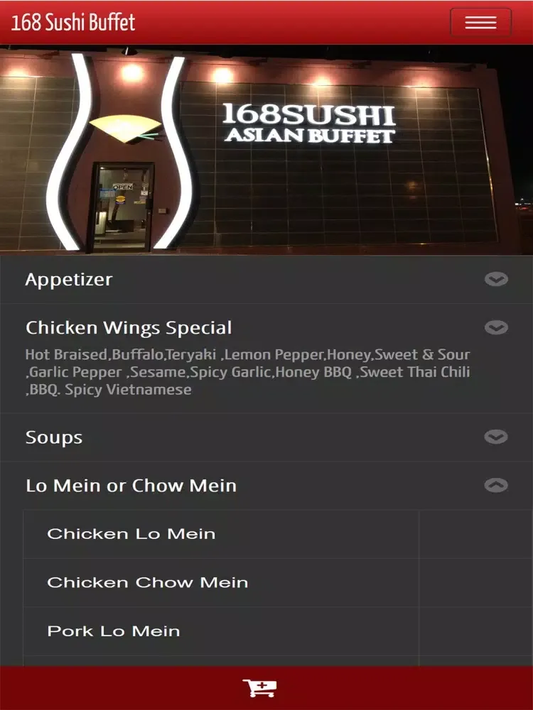 Capturas de tela do 168 Sushi Buffet iPad 
